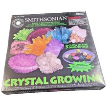 Smithsonian Crystal Growing Kit 2898c: 12 Crystals 3 Glow In The Dark NIB 1997