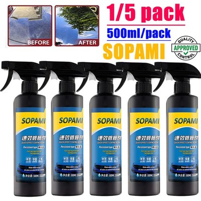 1~5X 500ML Sopami Car Coating Spray Nano-Keramik Schutz Autoschnellwachs Politur