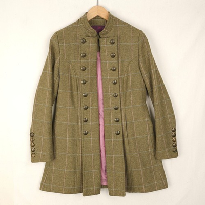 #ad Beaver of Bolton Womens Tweed Jacket UK12 Green 100% British Wool Field Country GBP 135.00