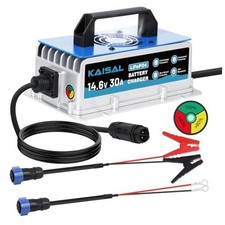 12V 30A Lithium Battery Charger 14.6V LiFePO4 Battery Charger IP67 Waterproof