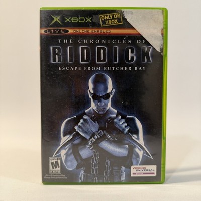 The Chronicles of Riddick Escape from Butcher Bay Original Xbox Action FPS CIB