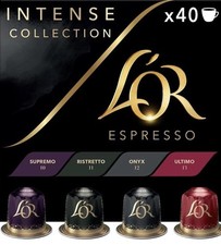 LOR Espresso Intense Variety Box Coffee Pods X40 Nespresso®* Compatible Capsules 0.32 per lighter