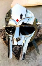 Maschera gladiatore MFDoom finitura argento in look maschera metallo articolo...