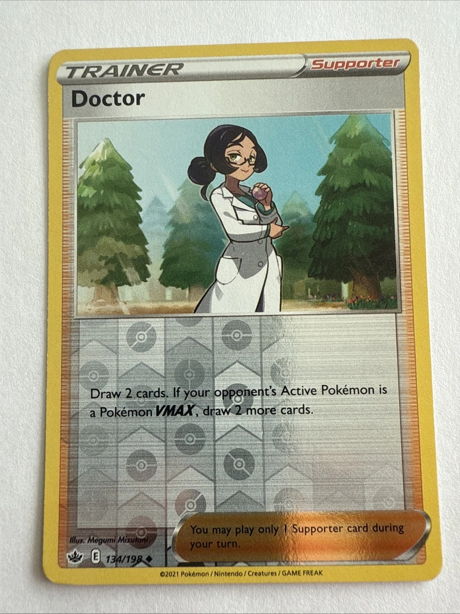 doctor pokemon card value 190/198 Ultra Rare (SWSH Chilling Reign) + 1x TitanCards Toploader draw 2 more cards Doctor (Full Art) 190/198 Swsh06:
