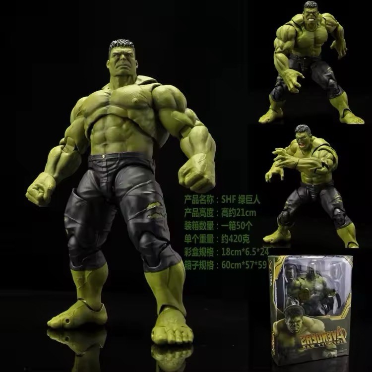 Anime Hulk Model Super Hero Moving Pvc Action Figure Toy Gift Collectible Gift