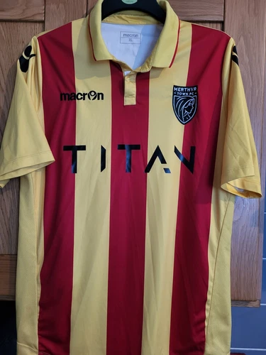 Merthyr Town XL adult M/ Worn  3rd strip football shirt,  2019/20 season.