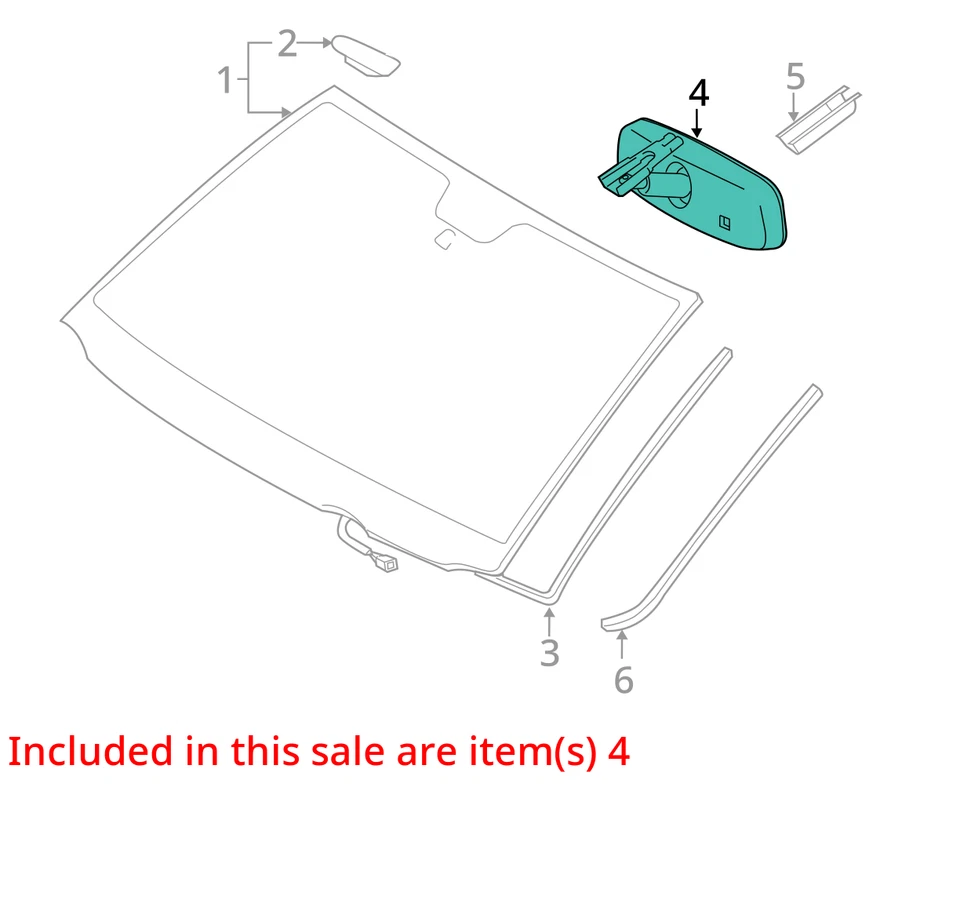 Espejo retrovisor interior Toyota Rav4 2009-2012 OEM M7Z44 Foto 3 de 4