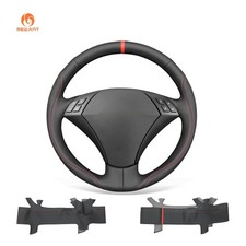 MEWANT Hand Sewn Anti-slip Steering Wheel Cover for BMW 5 Series E60 E61 2010
