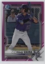 2021 Bowman Chrome Prospects Fuchsia Refractor 24/199 Terrin Vavra #BCP-100 0v3r