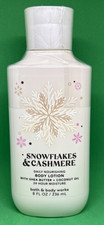 Bath Body Works Snowflakes Cashmere Body Lotion w/ Shea Butter Coconut Oil
