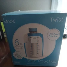 Kiinde Twist Pouch Twist Cap Breast Milk Storage Bag 6 Oz 40 pack