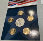 2008 U.S. Mint ANNUAL UNCIRCULATED DOLLAR COIN SET w/ American Silver Eagle $1