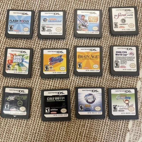 Lot of 12 Nintendo DS Games Only No Cases