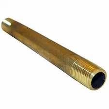 Kent Precision Foods Group 208254 0.25 Male Pipe Thread x 5 Long Brass Nipple