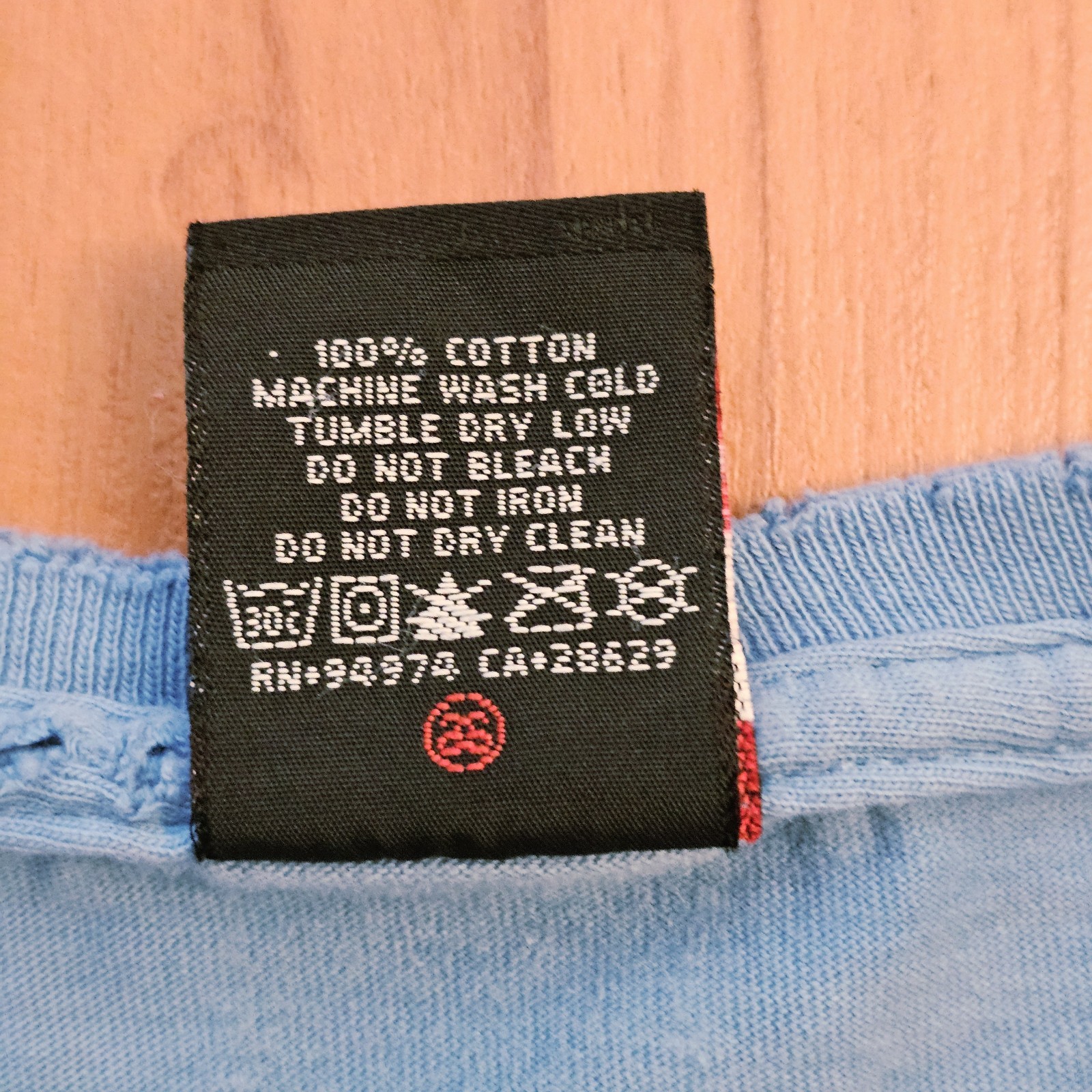 Vintage Y2K Stussy Shirt Skull Crossbones Crown Large Blue 90s 2000s image 5