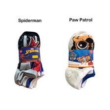 Character Toddler Youth Soft Stretch Comfortable No Show Socks, 12 Pack