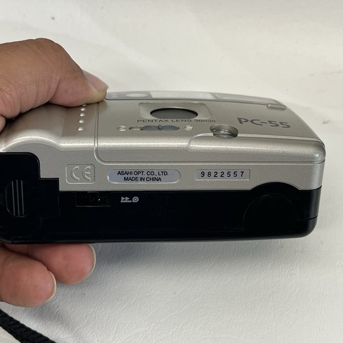 Pentax PC-55 fotocamera con messa a fuoco automatica 35 mm pellicola punta e scatta - Foto 3 di 7