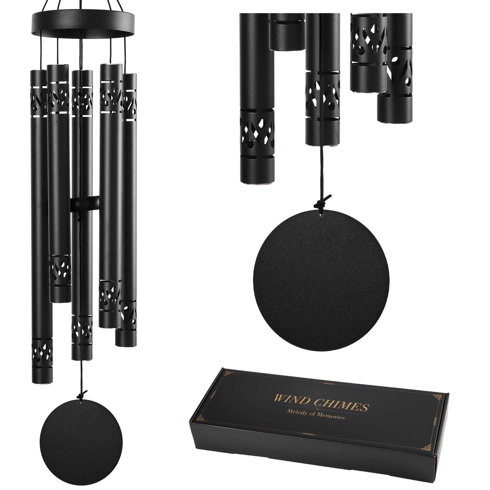 47" Large Metal Wind Chimes Deep Tone Wind Chimes for Garden Patio Balcony Decor