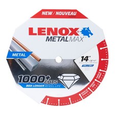 Lenox 1972932 14 Inch Segmented Rim Diamond Edge Cutoff Wheel For Metal
