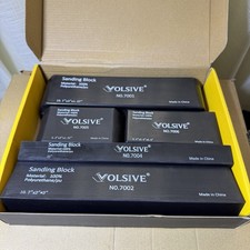 Volsive Hand Sanding Block Set. 7 Piece Auto Body Sanding Kit Long