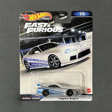 Hot Wheels Fast & Furious Premium Toyota Supra 1:64 Diecast Real Riders Silver …