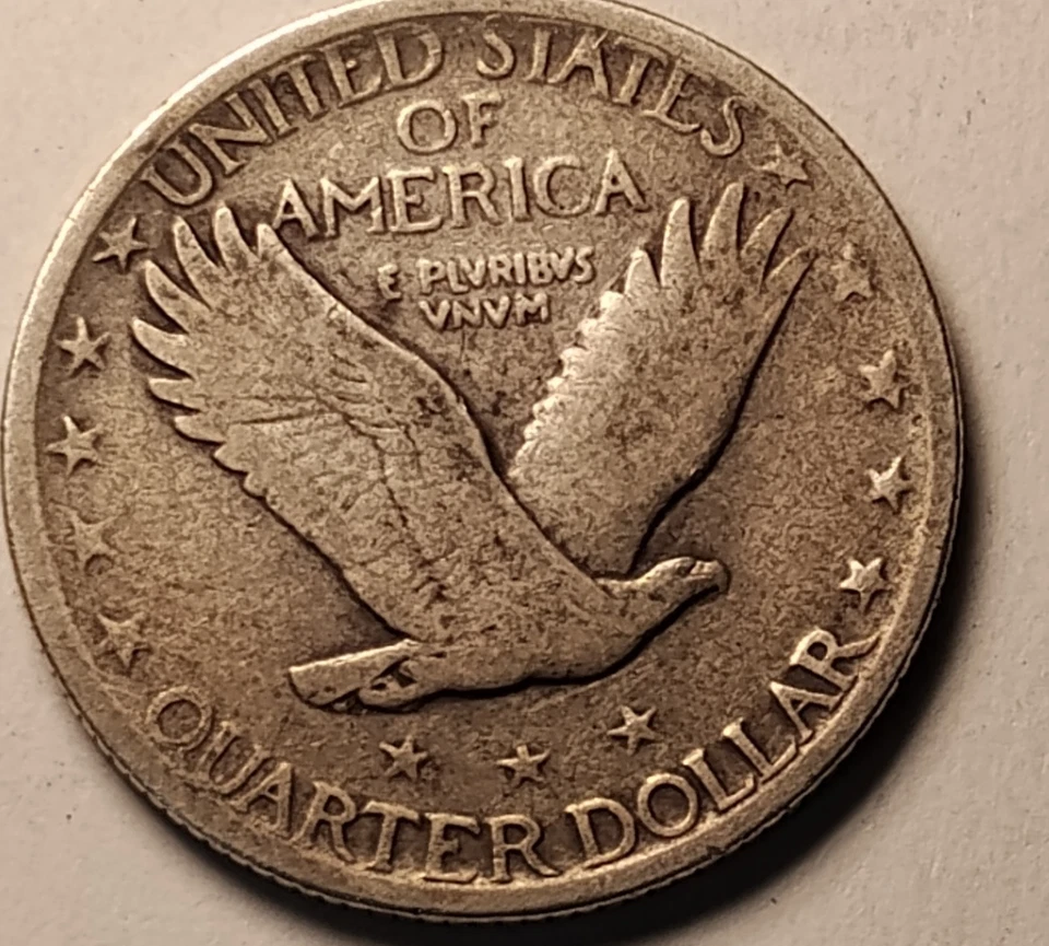 1921 Standing Liberty Quarter, Very Nice, Weak Date, Proof In Pictures! - Image 4 of 4