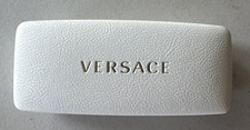 Versace Sunglasses/Eyeglass Hard Clam Shell Case Only White Leather