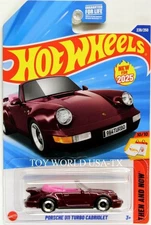 2025 Hot Wheels #239 Then and Now Porsche 911 Turbo Cabriolet