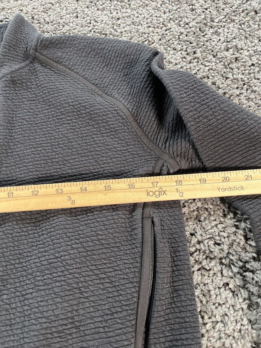 Lululemon Black On Repeat Bomber Jacket Womens Size Textured Stretch  Cotton - Main Image