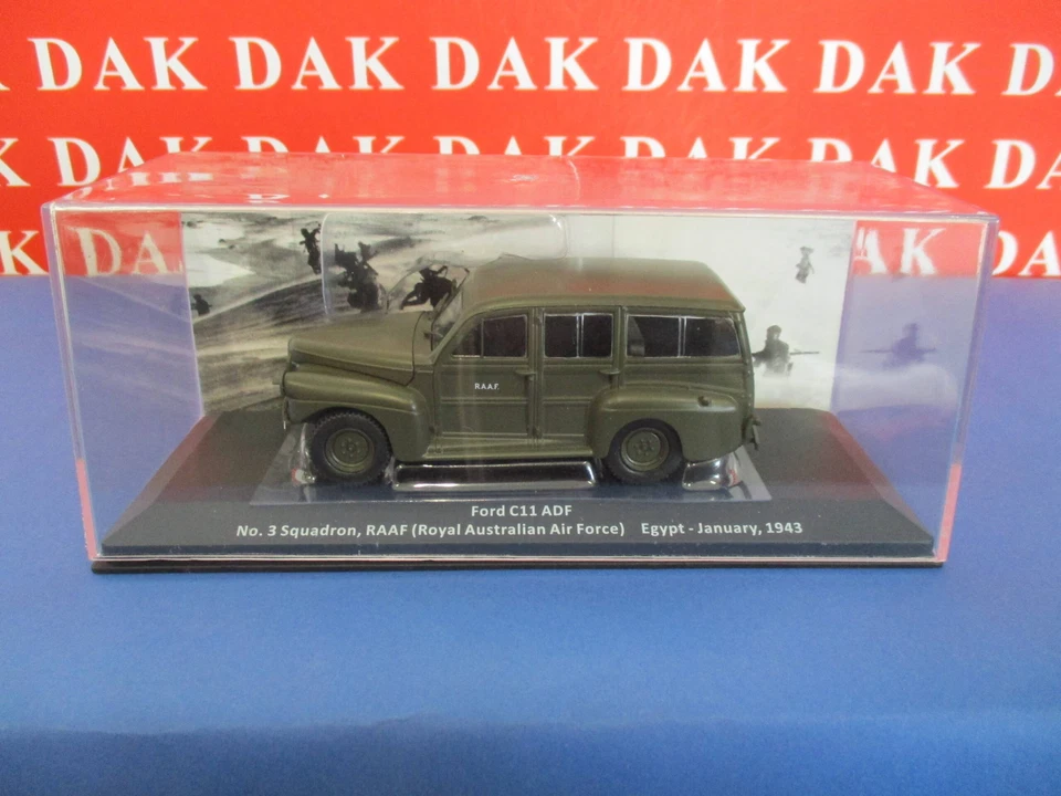 Die cast 1/43 Modellino Auto Ford V8 C11 ADF N3 Squadron RAAF Egypt 1943 - Immagine 4 di 4