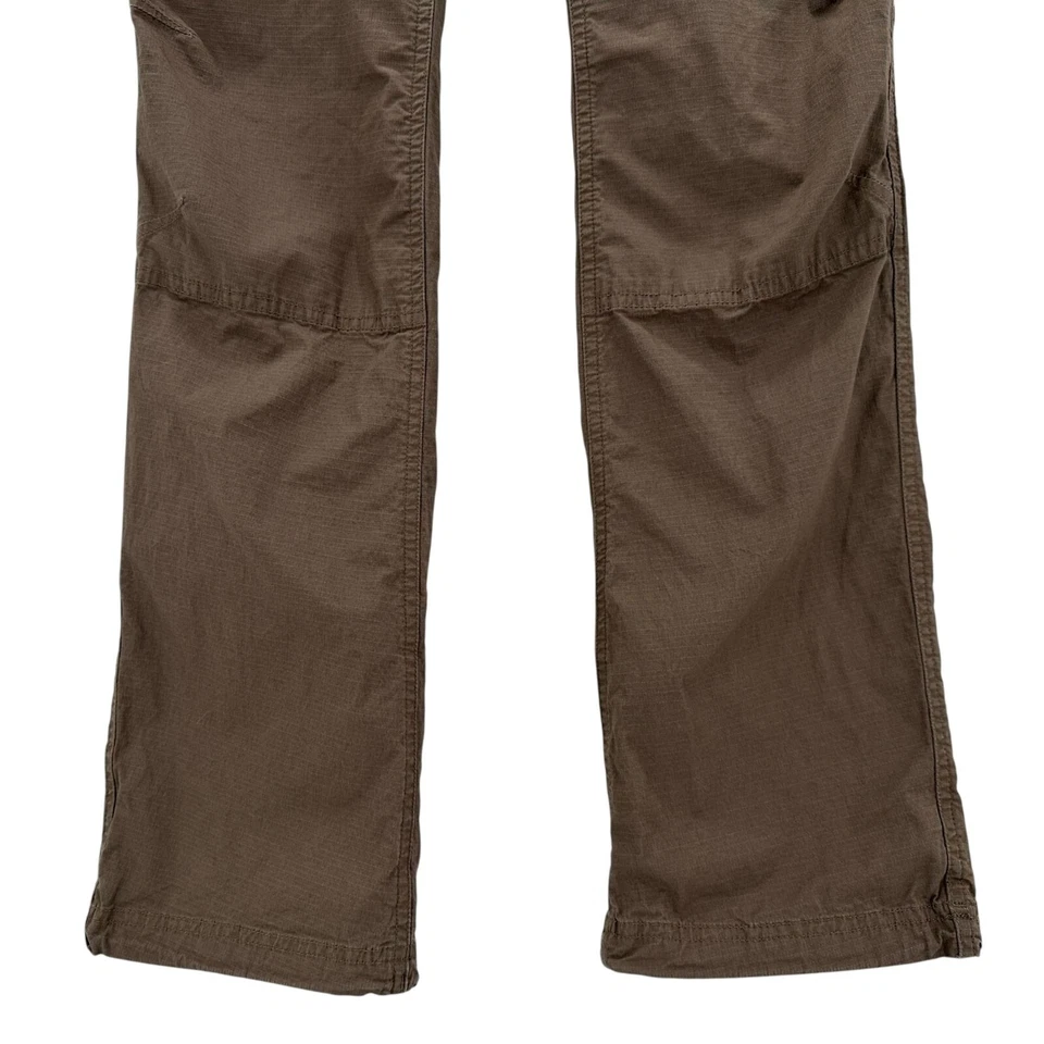 Pantalones Prana Breathe XS para mujer algodón orgánico marrón gris pierna recta ropa deportiva Foto 3 de 4