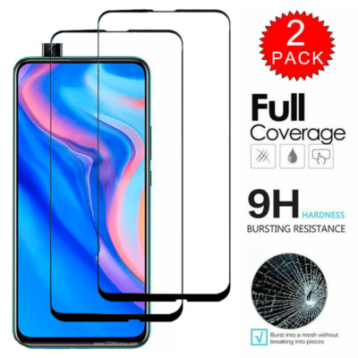 2-Pack For Huawei P Smart P30 P20 Pro Full Cover Tempered Glass Screen Protector