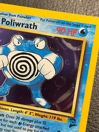 Pokémon TCG - Vintage WOTC - Poliwrath #15/130 - Base Set 2 - Holo Rare NM - Picture 12 of 13