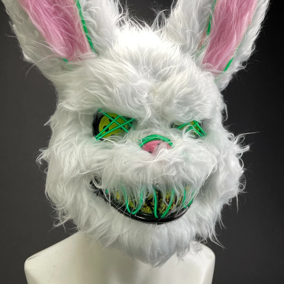 Still Life Moon Rabbit Over the Head LED Lights Costume Masquerade Mask [Green] - Image 3 of 4