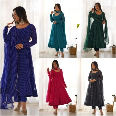 Pakistaner Salwar Kameez Fertig Zum Tragen Anzüge Indian Hochzeit Party Kleid - Bild 1 von 2