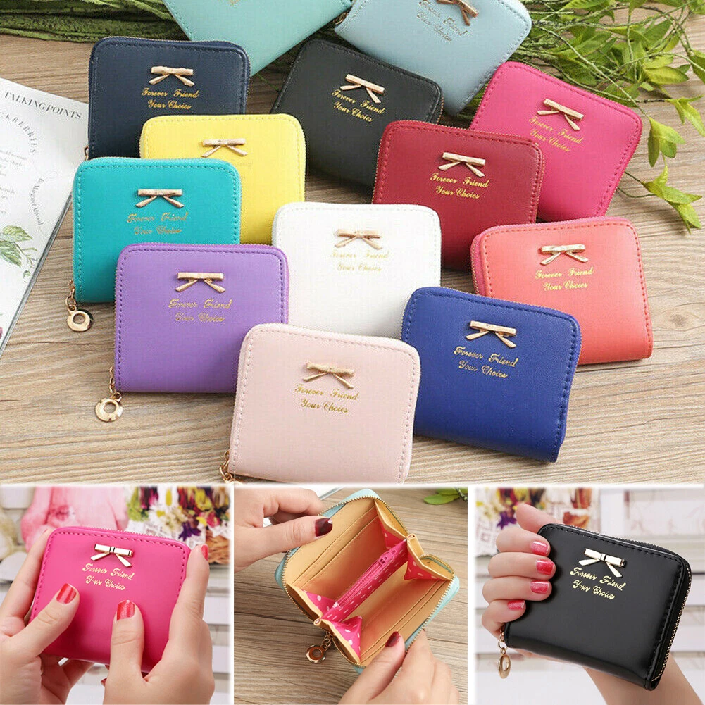 Ladies mini wallet  Coin Purse Pu Leather