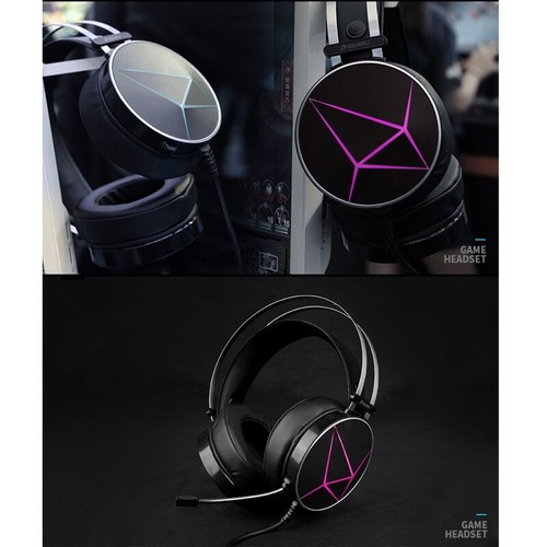 Gaming Headphones USB RGB Headset for Gilrs Boys PC 7.1 Stereo Sound Adjustable - Afbeelding 5 van 8