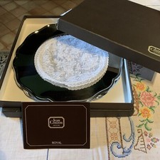 6 assiettes Jean Couzon  Orfèvrerie Présentation Royal métal argenté Vintage TBE