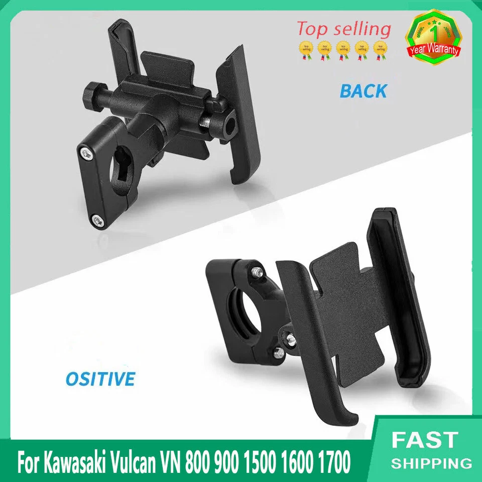 For Kawasaki Vulcan VN 800 900 Handlebar Mobile Phone Holder GPS Stand Bracket Foto 4 de 4