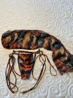 Swim Bottoms And Coverup Size Small
