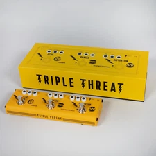 Third Man Hardware x Donner : Triple Threat Exclusive Yellow Effects Pedal NEW