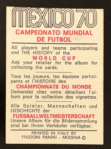 PANINI WORLD CUP 1970 CZERWONY/CZARNY - WYBIERZ SWOJE KARTY - Zdjęcie 38 z 348