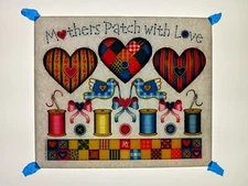 Authentic Vintage 90's Mothers Patch With Love Sewing Heat Transfer Iron On NOS