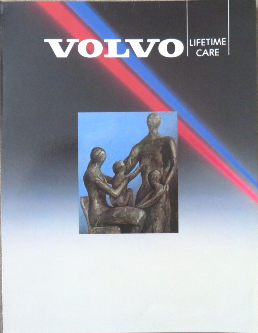 Folleto folleto Volvo Lifetime Care UK de 1987, 4 páginas