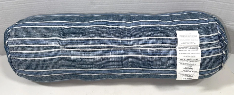 Almohada para cuello de madera con refuerzo a rayas cambray para el hogar Lauren Ralph Lauren Foto 3 de 4