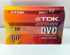 TDK DVC 60 Mini DV Digital Video Cassette Tapes Superior Grade