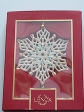 2022 Lenox Annual Gemmed Snowflake Ornament Snow Christmas Tree Ornament