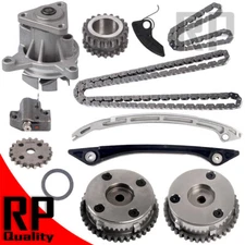 Water Pump Camshaft Phaser Timing Chain Kit Fit Jaguar XF XE F-Pace E-Pace 2.0L