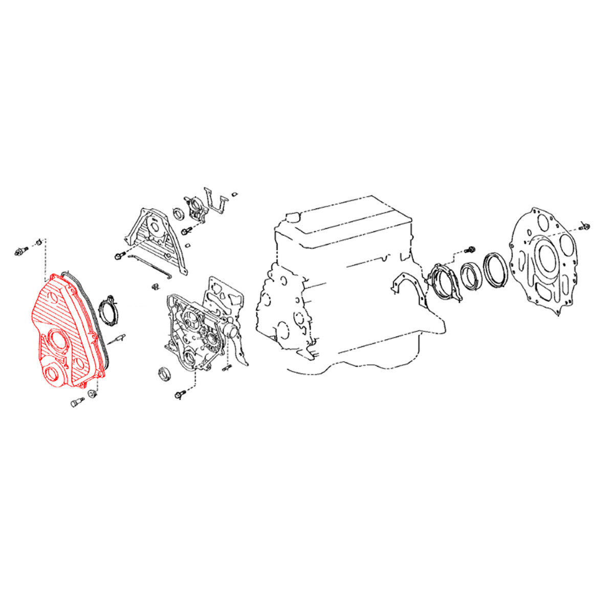 Fit 0512 Toyota Hilux SW4 Fortuner LAN50 SUV 5LE Engine Timing Chain