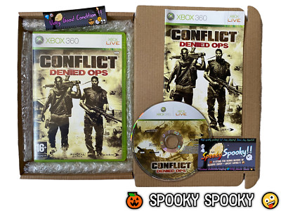 Conflict Denied Ops XBOX 360 - UK PAL sehr guter Zustand CIB - hochwertige Verpackung - Sendungsverfolgung